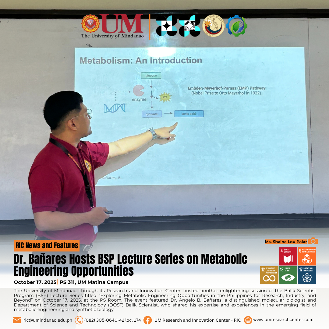 Dr. Bañares Hosts BSP Lecture Series on Metabolic Engineering Opportunities